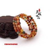 INPHIC-天然水晶 彩發晶福祿壽5mm圓珠三環手鏈 招財納福 時尚唯美經典款